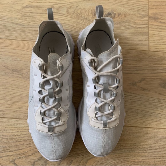 Nike React Element 55 Pure Platinum Mens Size 10.5 - Picture 5 of 6